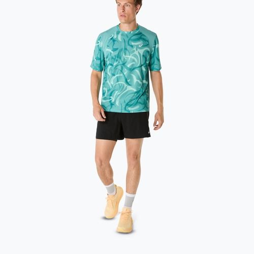 Tricou de alergare pentru bărbați ASICS Road Lite-Show light teal