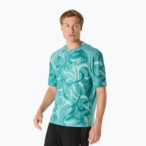 Tricou de alergare pentru bărbați ASICS Road Lite-Show light teal