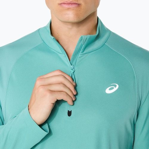Lonsleeve de alergare pentru bărbați ASICS Road Lite-Show 1/2 Zip light teal
