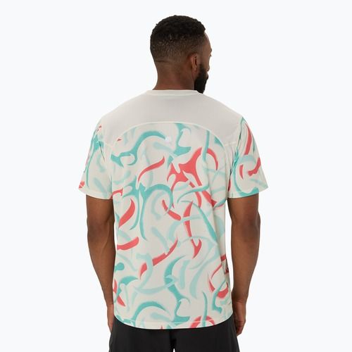 Tricou de alergare pentru bărbați ASICS Road All Over Print Top birch