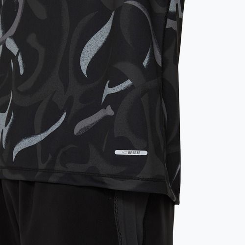 Tricou de alergare pentru bărbați ASICS Road All Over Print Top performance black