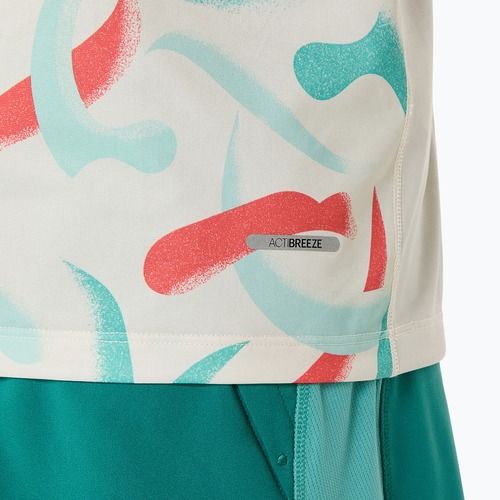 Tank top de alergare pentru bărbați ASICS Road All Over Print Singlet birch