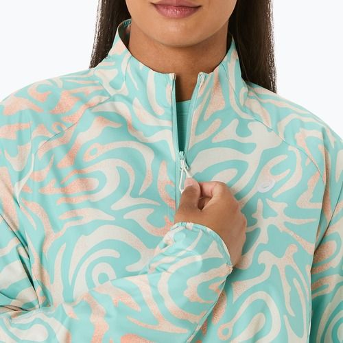 Geacă de alergare pentru femei ASICS Road Lite-Show Packable oasis green/multi color