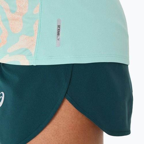 Tricou de alergare pentru femei ASICS Road Lite-Show oasis green/multi color