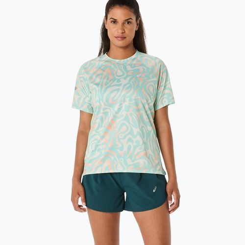 Tricou de alergare pentru femei ASICS Road Lite-Show oasis green/multi color