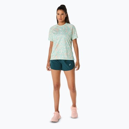 Tricou de alergare pentru femei ASICS Road Lite-Show oasis green/multi color
