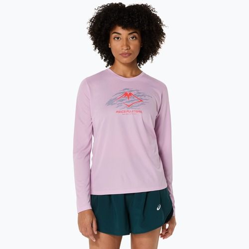 Longsleeve de alergare pentru femei ASICS Fujitrail Logo light ube