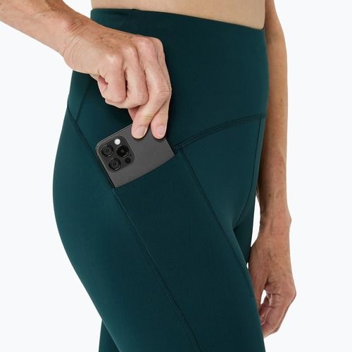 Colanți de alergare pentru femei ASICS Road High Waist saxon green