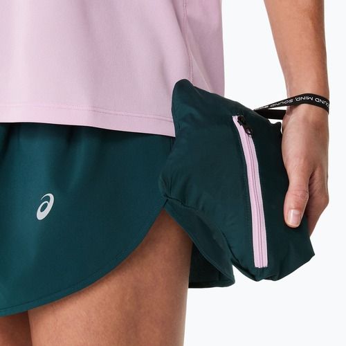 Geacă de alergare pentru femei ASICS Fujitrail Packable saxon green/light ube