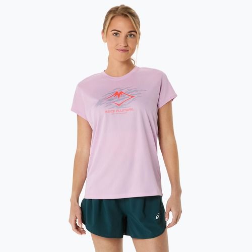 Tricou de alergare pentru femei ASICS Fujitrail Logo light ube