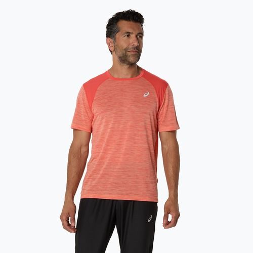 Tricou de alergare pentru bărbați ASICS Road Top coral reef/mojave
