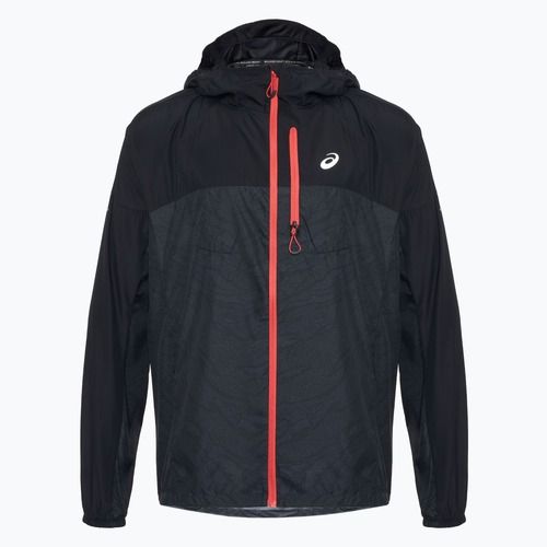 Geacă de alergare pentru bărbați ASICS Fujitrail Packable performance black/carrier grey