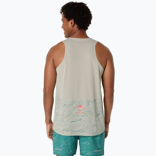 Tank top de alergare pentru bărbați ASICS Fujitrail Singlet white sage/rainy lake