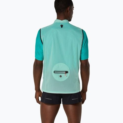 Bărbați Asics Metarun Packable alergare fără mâneci oasis verde