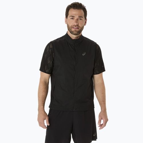 ASICS bărbați Metarun Packable Gilet performanță negru alergare fără mâneci