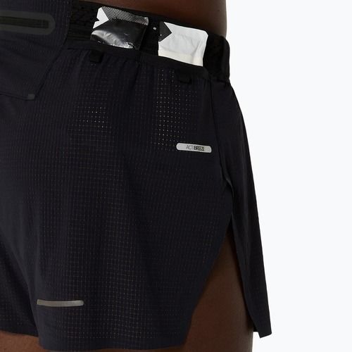 Pantaloni scurți de alergare pentru bărbați ASICS Metarun Split performance black