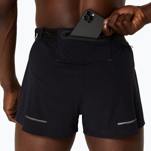 Pantaloni scurți de alergare pentru bărbați ASICS Metarun Split performance black