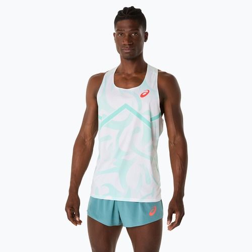 Tricou de alergare pentru bărbați ASICS Light Knit Singlet soothing sea