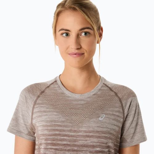 Tricou de alergare pentru femei ASICS Seamless taupe grey/coffee