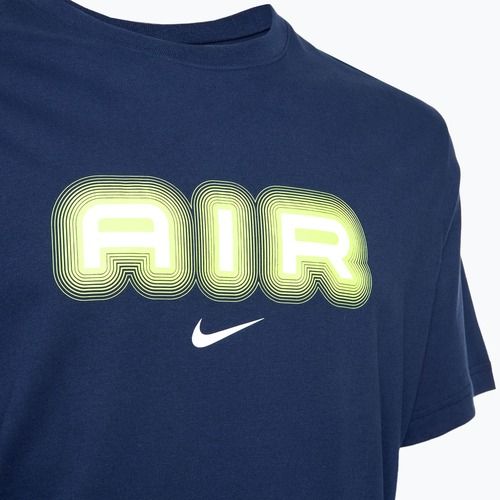 Tricou pentru bărbați Nike Air Graphic midnight navy/volt