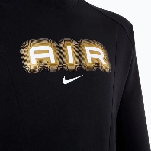Bluză pentru bărbați Nike Sportstwear Air Crew-Neck black/metallic gold