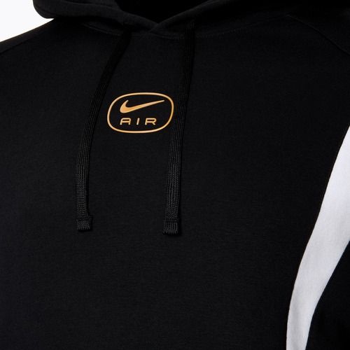 Bluză pentru bărbați Nike Sportstwear Air black/metallic gold