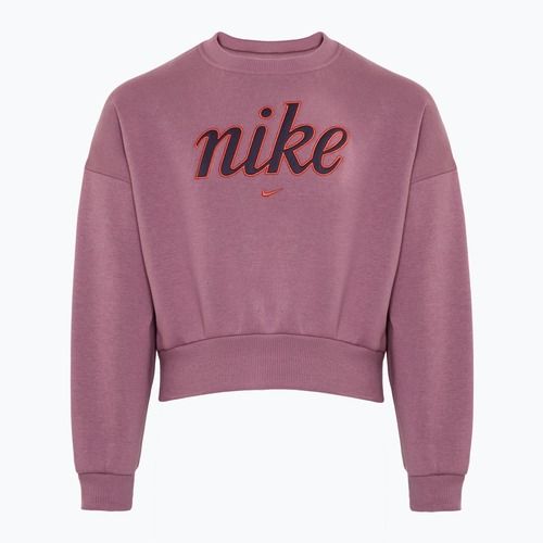 Bluză pentru copii Nike Sportswear Club Fleece plum dust/light wild mango