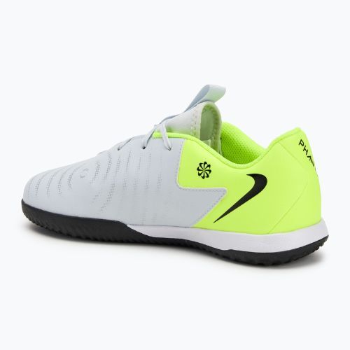Încălțăminte de fotbal pentru copii Nike Phantom GX 2 Academy IC metallic silver/volt/black