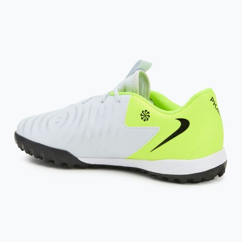 Încălțăminte de fotbal pentru copii Nike Phantom GX 2 Academy TF metallic silver/volt/black