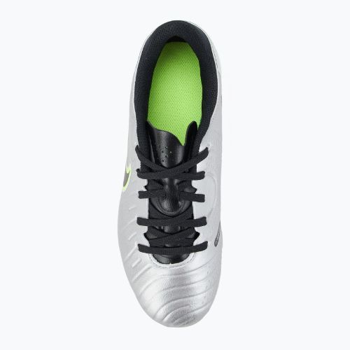 Încălțăminte de fotbal pentru copii Nike Tiempo Legend 10 Academy FG/MG metallic silver/volt/black