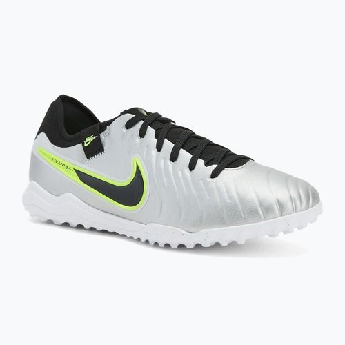 Încălțăminte de fotbal pentru bărbați Nike Tiempo Legend 10 Pro TF metallic silver/volt/black