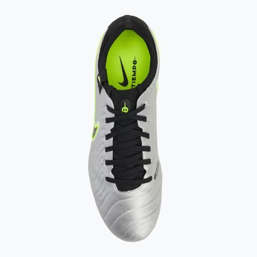 Încălțăminte de fotbal pentru bărbați Nike Tiempo Legend 10 Pro FG metallic silver/volt/black