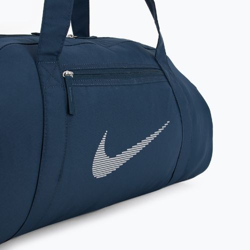 Geantă de antrenament pentru femei Nike Gym Club 24 l armory navy/ armory navy/ metallic silver