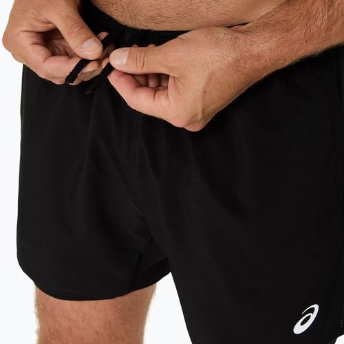 Pantaloni scurți de alergare pentru bărbați ASICS Core 2N1 5IN performance black/performance black