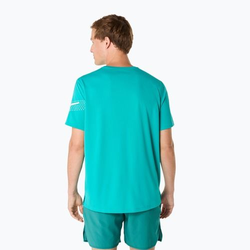 Tricou de alergare pentru bărbați ASICS Icon SS Top wave teal