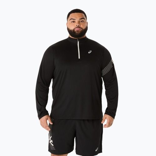 Longsleeve de alergare pentru bărbați ASICS Icon LS 1/2 Zip performance black