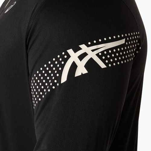 Longsleeve de alergare pentru bărbați ASICS Icon LS 1/2 Zip performance black