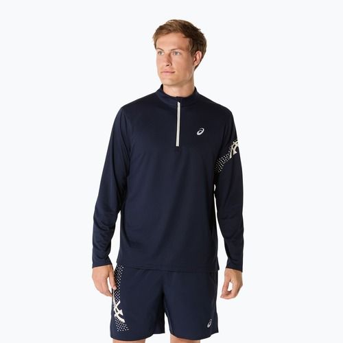 Longsleeve de alergare pentru bărbați ASICS Icon LS 1/2 Zip midnight