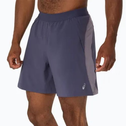Pantaloni scurți de alergare pentru bărbați ASICS Road 7IN indigo fog/lavender grey