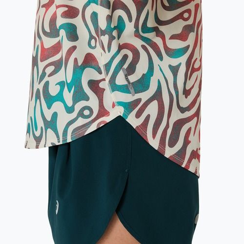 Tricou de alergare pentru femei ASICS Road All Over Print Top birch