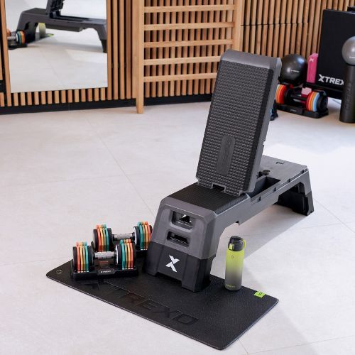 Set de haltere reglabile TREXO 2 x 10 kg multicolor