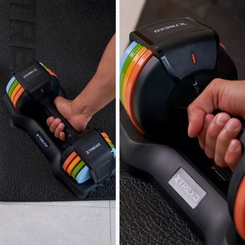 Halteră reglabilă TREXO 11,5 kg multicolor