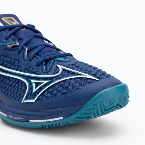 Încălțăminte de tenis pentru bărbați Mizuno Wave Exceed Tour 6 CC bellwether blue/ white/ fjord blue