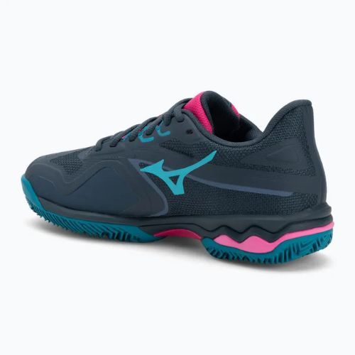 Încălțăminte de padel pentru femei  Mizuno Wave Exceed Light 2 Padel midnight navy/ fuchsia purple/ enamel blue