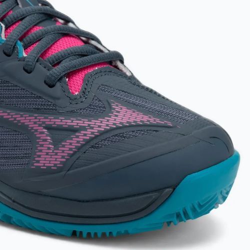 Încălțăminte de padel pentru femei  Mizuno Wave Exceed Light 2 Padel midnight navy/ fuchsia purple/ enamel blue