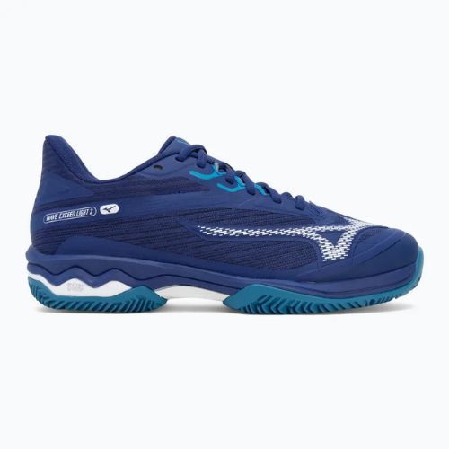Încălțăminte de tenis pentru bărbați Mizuno Wave Exceed Light 2 CC bellwether blue/ white/ fjord blue
