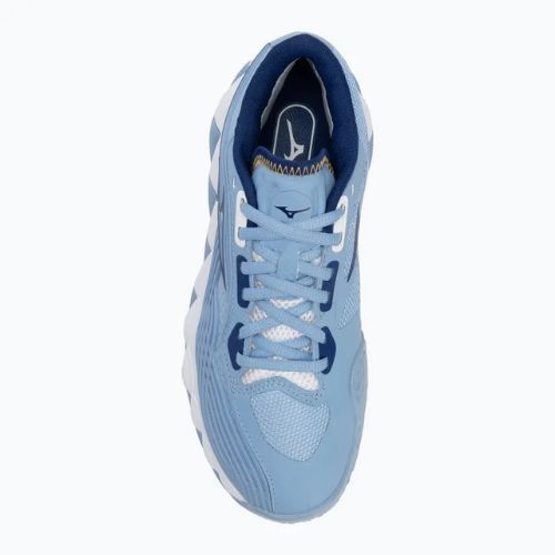 Încălțăminte de tenis pentru femei Mizuno Wave Enforce Tour 2 CC bel air blue/ white/ bellwether blue