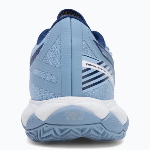 Încălțăminte de tenis pentru femei Mizuno Wave Enforce Tour 2 CC bel air blue/ white/ bellwether blue
