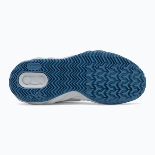 Încălțăminte de tenis pentru femei Mizuno Wave Enforce Court CC white/ parisian blue/ plein air