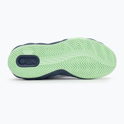 Încălțăminte de tenis pentru bărbați Mizuno Wave Enforce Court AC white/ vintage indigo/ neo mint